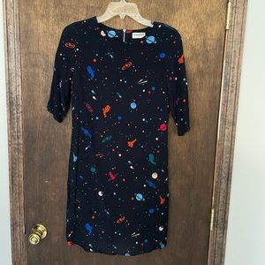 🪐 Modcloth Sugarhill Brighton Space Planets Shift Dress S